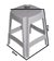 Combo 2 Banquetas Medianas De Plastico Mascardi Color Blanco - comprar online