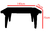 Mesa Rectangular Blanca Mascardi Reforzada - comprar online