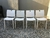 Combo 2 Sillas Dubai Mascardi 1 Mesa Cuadrada 75x75 Color Blanco