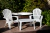 Combo 2 Sillas Miami 1 Mesa Ratona Mascardi Color Blanco