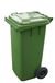 Recipiente Color Verde con Tapa 120lts Mascardi