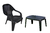 Combo 1 Silla Sueño 1 Mesa Ratona Mascardi Color Negro