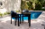 Combo 2 Sillas Barcelona Mascardi 1 Mesa Cuadrada Desmontable Color Negro