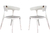 Combo 2 Sillas Luna De Plastico Mascardi Color Blanco