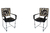Combo 2 Sillas de Hierro Macizo Roma con Apoyabrazos Cordon - comprar online
