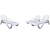 Combo 3 Reposeras de Plastico Reforzado Mascardi Color Blanco