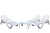 Combo 3 Reposeras Mascardi 1 Mesa Ratona Color Blanco