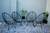 Imagen de Combo 4 Sillas Acapulco PVC Mediana 1 Mesita Acapulco Color Negro