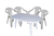 Combo 4 Sillas Ancona Mascardi 1 Mesa Oval Color Blanco