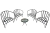 Combo 4 Sillones Nepal 1 Mesita Ratona Color Negro