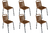 Combo 6 Sillas Lima Apilable Cordon - comprar online