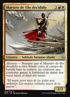 BFZ - 218 - Maestro de filo decidido / Resolute Blademaster