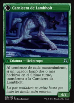 SOI - 215 - Pacifista de Lambholt // Carnicera de Lambholt / Lambholt Pacifist // Lambholt Butcher