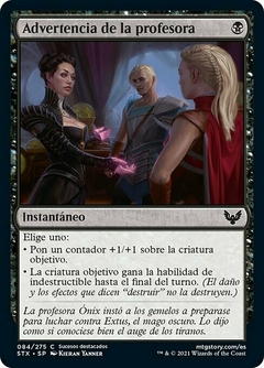 STX - 084 - Advertencia de la profesora / Professor's Warning