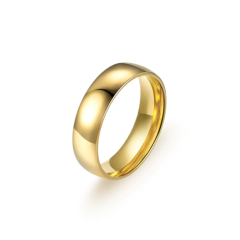 Aliança Banhada a Ouro 18k Tradicional 6mm - comprar online
