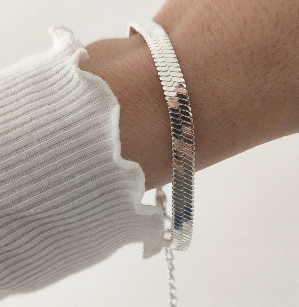 Pulsera Clapton Xl Regulable Unisex/Acero Blanco thumbnail 3