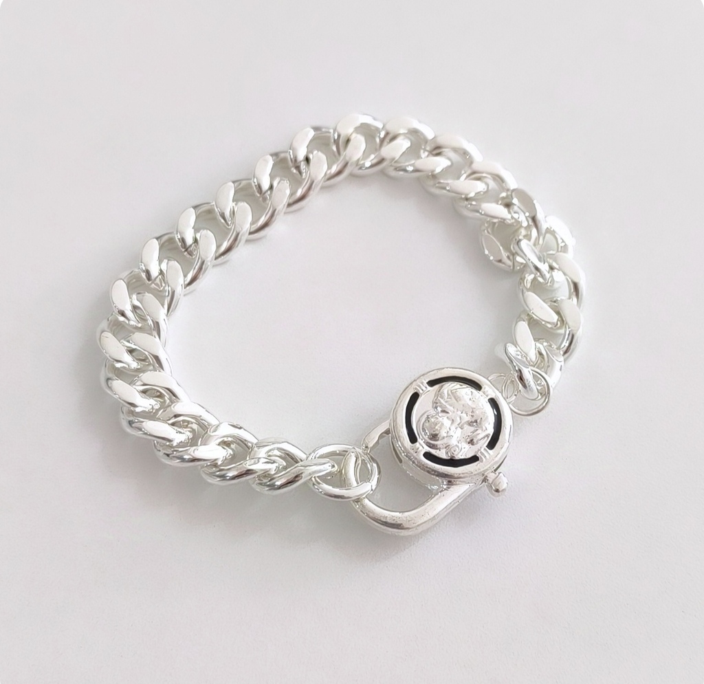 Pulsera Rolo Xl/San Benito/Acero Blanco thumbnail 3