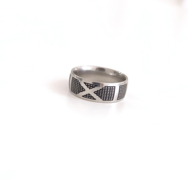 Anillo Cilindro Cruz/Unisex thumbnail 2