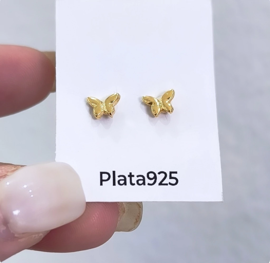 Abridor Plata Gold/Mariposa