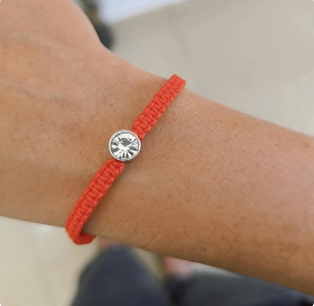 Pulsera Red Susanito Cubic Blanco Cristal /Ajustable/Acero Blanco thumbnail 3