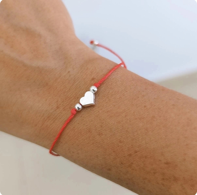 Pulsera red love ajustable/Acero blanco thumbnail 2