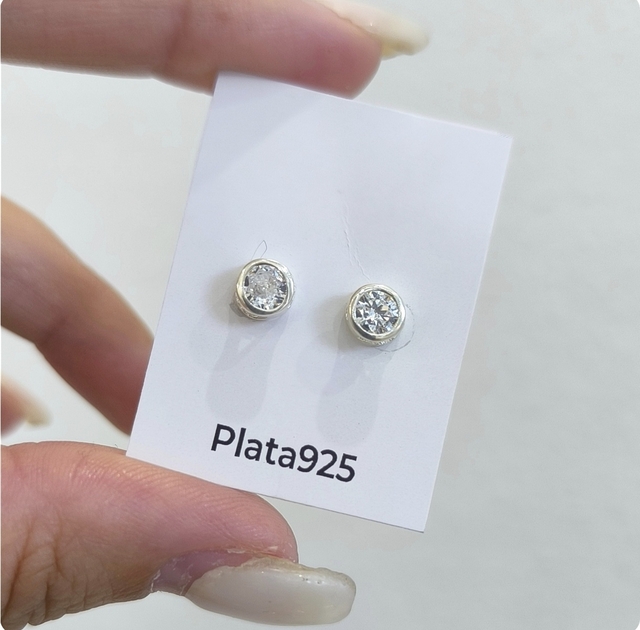 Aros Susanos/Par/3Mm/Cubic Cristal/Plata925 thumbnail 2