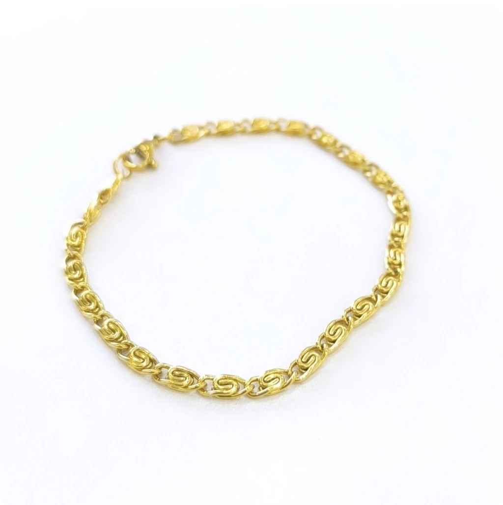 Pulsera Carol/ plana línea gold/Unisex