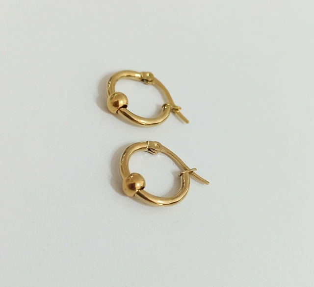 Argollas Bali/Par/Gold/1,5Cm thumbnail 2