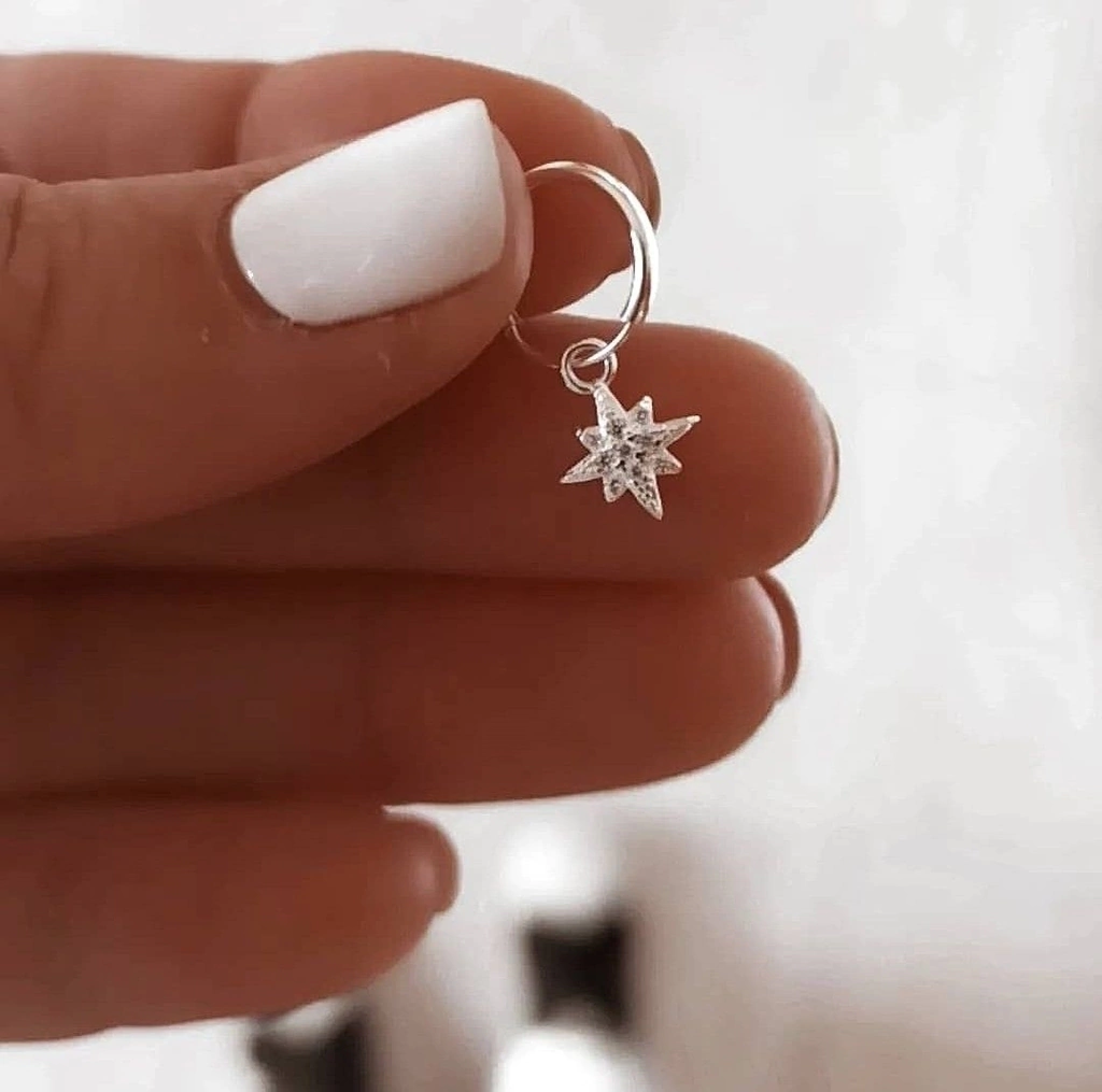 Nun/Star micropave (Unidad)1cm/Plata925