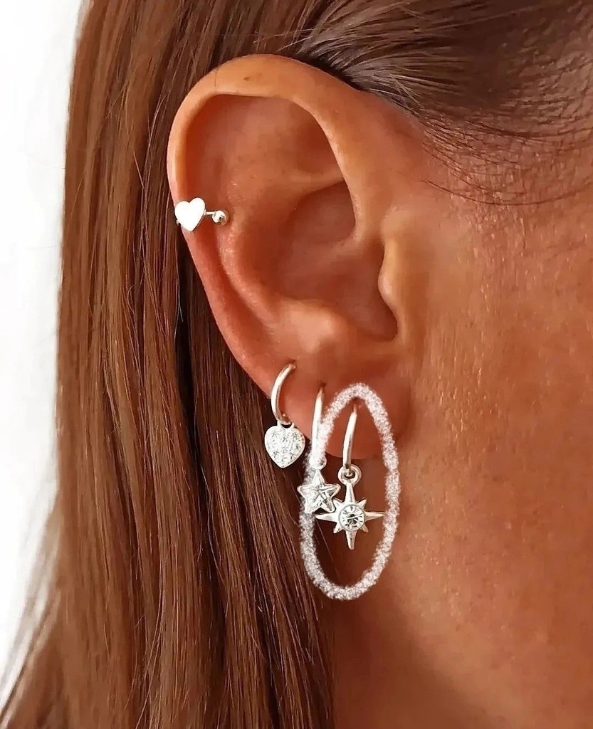 Aro destello/10mm/Unidad/Cubic/Plata