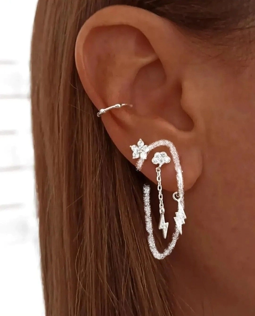 Mirelle rayo(Unidad) Micropave/Plata925