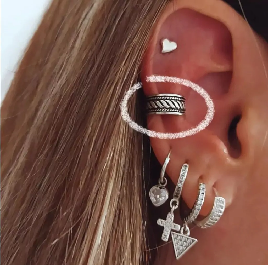Cuff trenzado estilo hindú/Unidad/Plata925