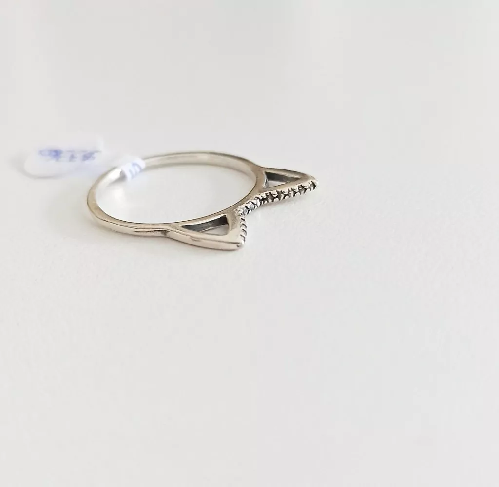 Anillo gatito/Plata925/Stras aribba de las orejitas