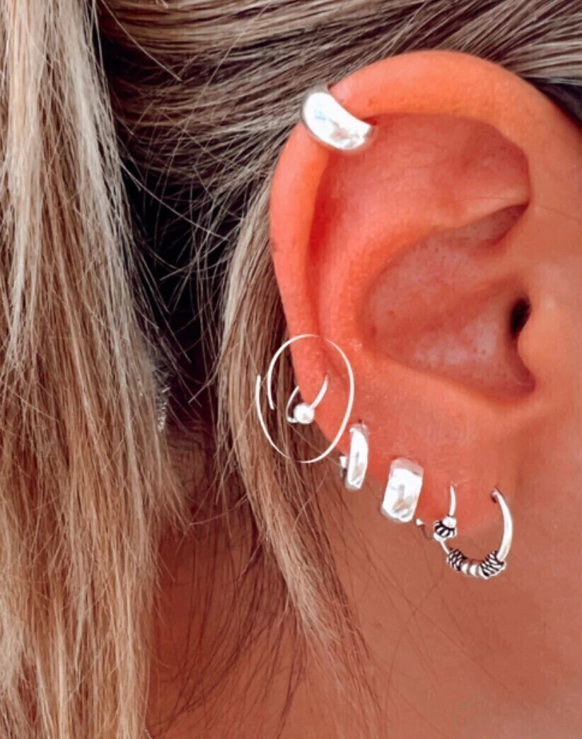 Argollita XS/Bali(Unidad)8mm/Plata925