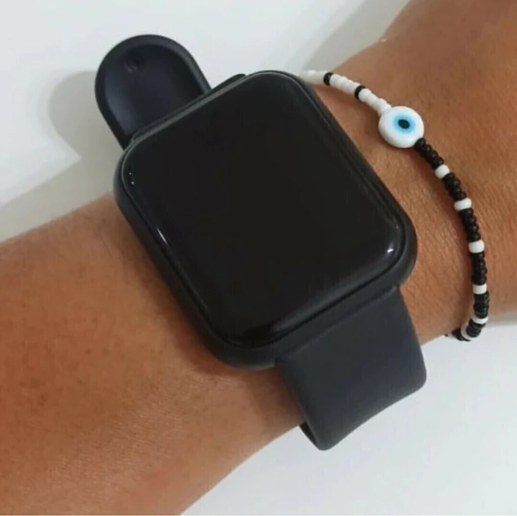 Smartwatch negro cuadrado unisex