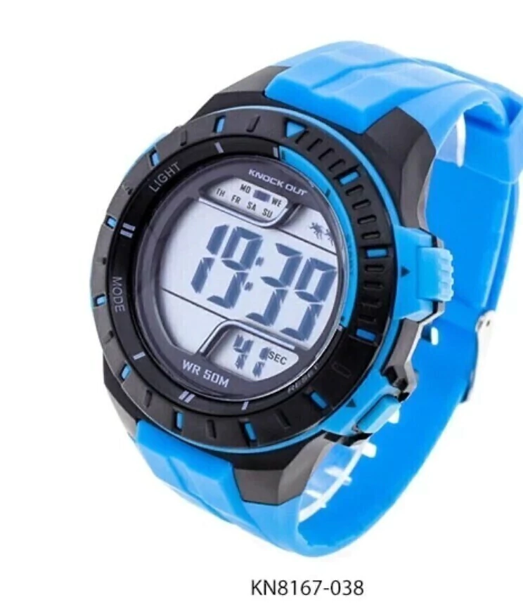 Reloj deportivo/Knockout/Azúl