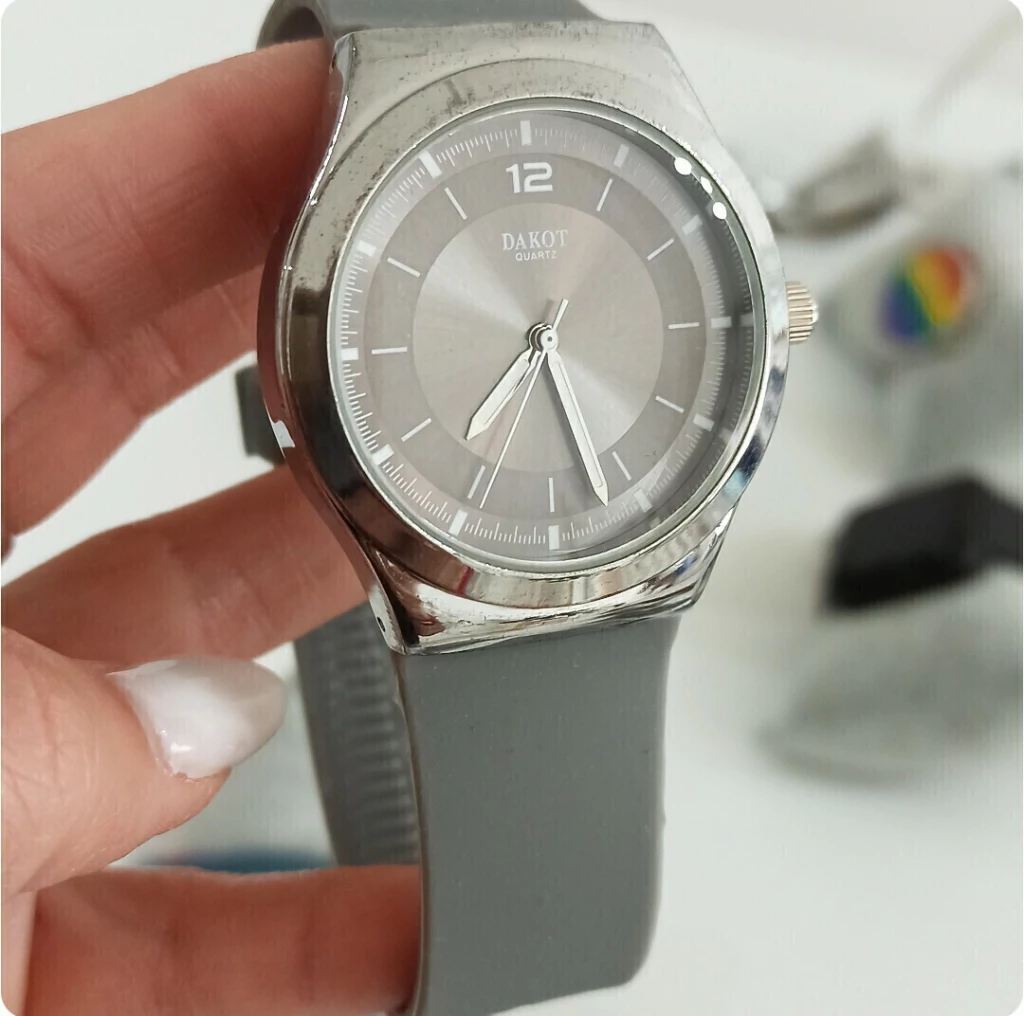 Reloj dakot gris/Malla se silicona