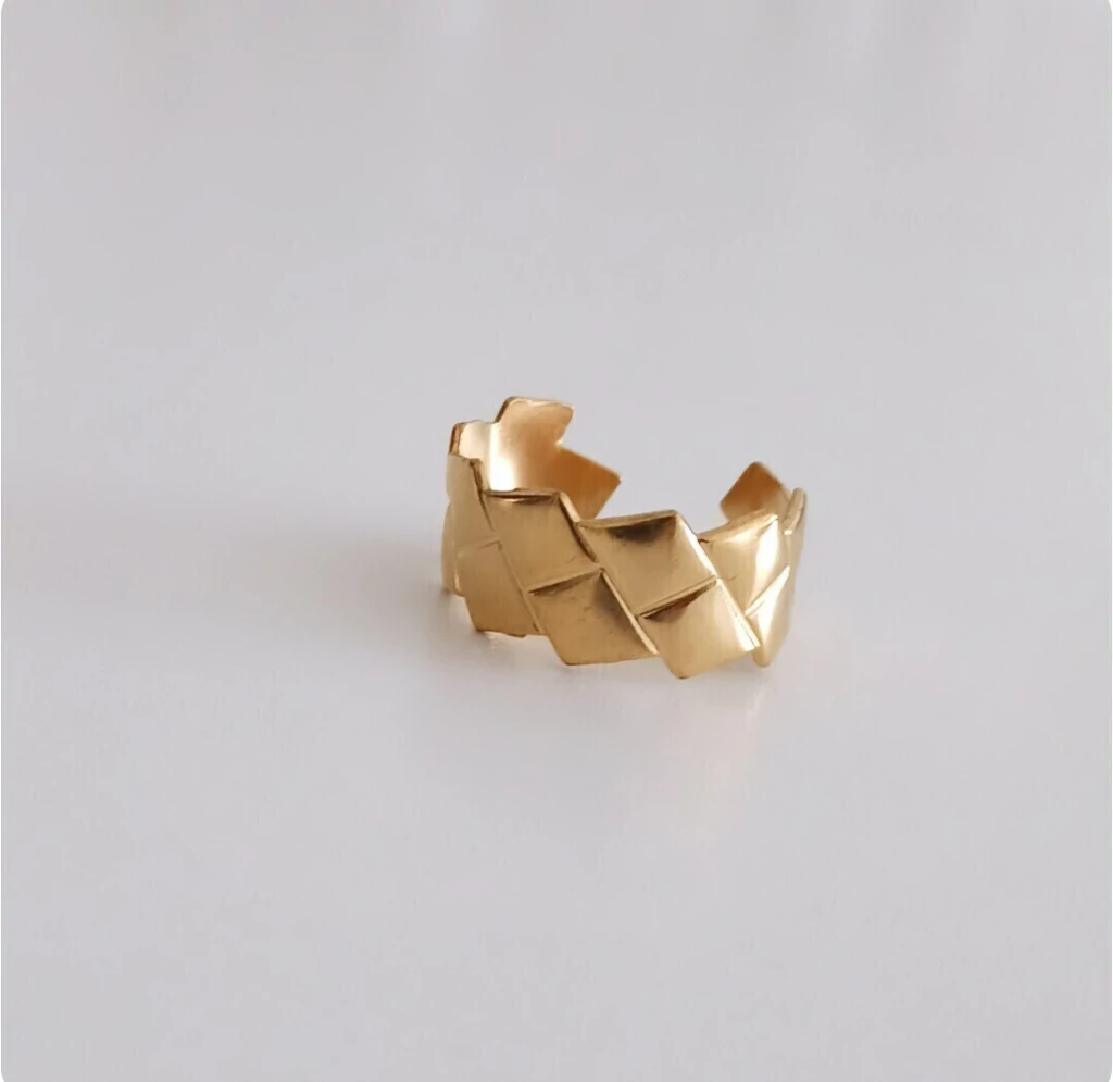 Anillo Catalina/Regulable/Linea gold/N°16 y 19
