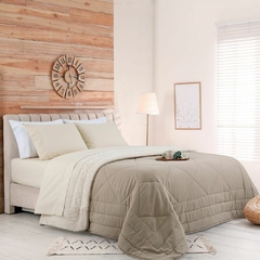 Acolchado Linea Sense Duo 2 1/2 VISON/NATURAL - comprar online
