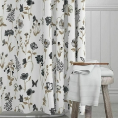 Cortina de Baño Estampada Magnolia en Pack de Tela