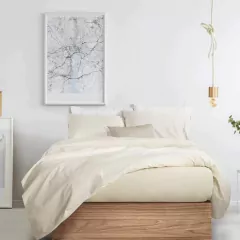 Juego De Sábanas 21/2 pl Full 180 Hilos 100% Algodón Palette Lines Beige - comprar online