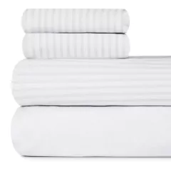 Juego De Sábanas Queen 180 Hilos 100% Algodón Palette Lines Blanco en internet