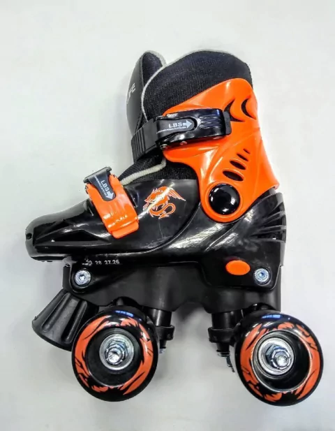Patines Artisticos Con Bota Plastica Negro