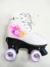 Patines Artisticos Ez Life PVC Extensibles Blancos Estampados