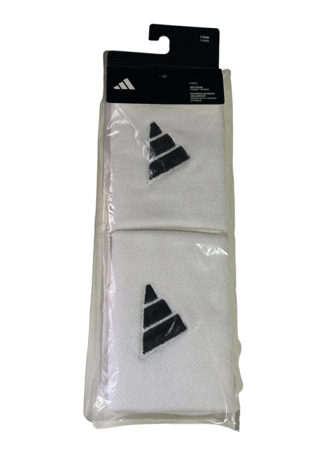 Par Muñequeras Adidas Anchas White/Black