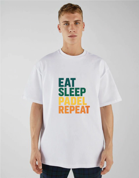 Remera Deportiva Lite Eat Sleep Repeat Sombras Entrenamiento - comprar online