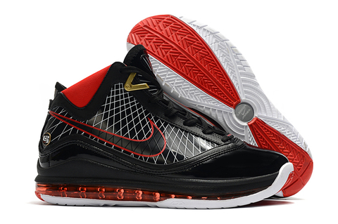 Tênis Nike Air Max Lebron 7 Black White Red