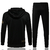 Conjunto Agasalho Jordan PSG Calça e Jaqueta c/ Capuz e Zíper Preto - comprar online