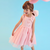 Vestido Festa Rosa Borboletas Tule Glitter Málagah - comprar online