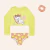 Conjunto Sweet Lemon Blusa Manga Longa Amarelo Neon Calinha Lemon Fakini - loja online